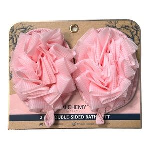 Alchemy 2 Piece Double Sided Gentle Exfoliating Body Bath Mat NWT